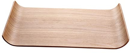 Cabilock Vassoio per Torta Quadrato in Legno Massello di Frassino Vassoio da Portata per Alimenti e Colazione Letto