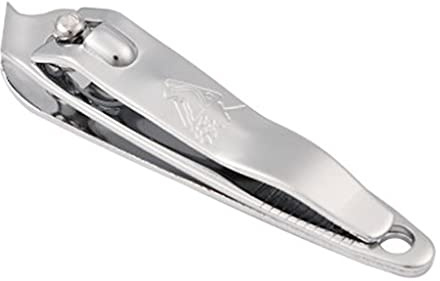 YIBOZI 2 tagliaunghie in acciaio inox con bordo obliquo, per pedicure, manicure, punta obliqua