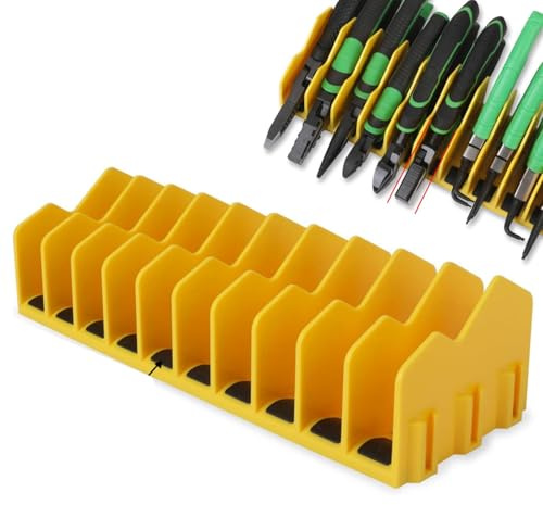 Zangenhalter Zange und Schraubenschlüssel Halterung Werkzeugkoffer Organizer - Halterung für 10 Werkzeug, mit Rutschfestem Gummiboden, für Schneider, Schraubendreher, Schraubenschlüssel, Hammerständer