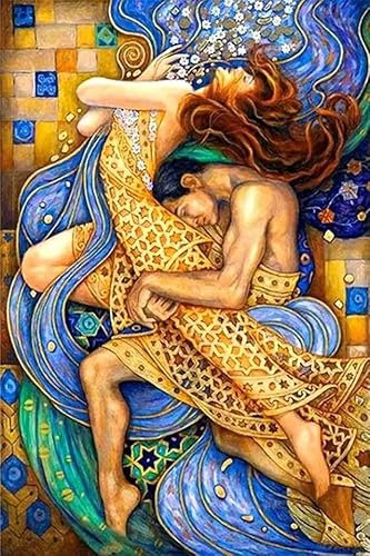 KIYXPWLZQ Romantisches Paar Wandkunst Leinwand Gemälde Mutter Und Baby Nordic Poster Drucke Moderne Abstrakte Figur Bild Für Wohnzimmer50X70Cm Rahmenlos