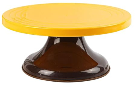 girevole per torte, base di presentazione da 25,4 cm, con piedistallo antiscivolo, versatile per decorare torte e cupcake, dessert, feste, matrimoni, compleanni