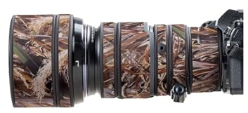 Copriobiettivo per Canon RF 24-70 mm F/2,8 L è USM Camouflage custodia protettiva per obiettivo fotocamera (colore #erba appassita mimetica - impermeabile) copertura antipioggia
