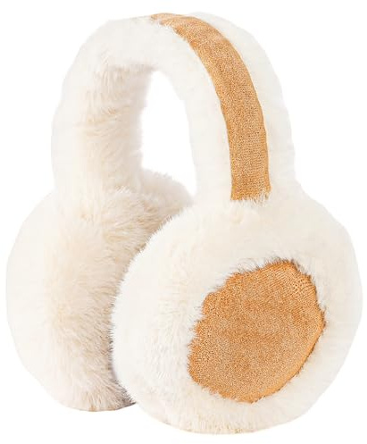 Unning Ohrenwärmer Damen Winter Verstellbar & Faltbare Ohrenschützer Weich Ohrenschutz Plüsch Ear Muffs for Women