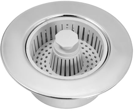 Angoily Stainless Steel Kitchen Sink Strainer Mesh Drain Catcher with Smooth Edges for Washbasin Trash Filter Wear Resistant Garbage Basket for Efficient Water Flow and Easy Cleaning