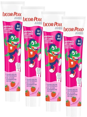 Licor del Polo Ldp Junior +6 Años Fresa75Ml Es (Paquete de 4)