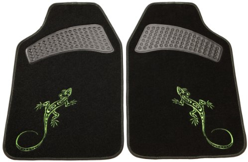 Unitec 74898 Autoteppichset Reptilia 2 -teilig, grün