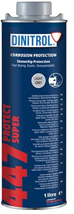 Dinitrol 447 a base di gomma grigia pietra chip a prova di ruggine, 1 l