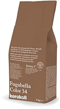 KERAKOLL FUGABELLA COLOR - 34 Sacco da 3 kg di stucco resina cemento decorativa per fughe