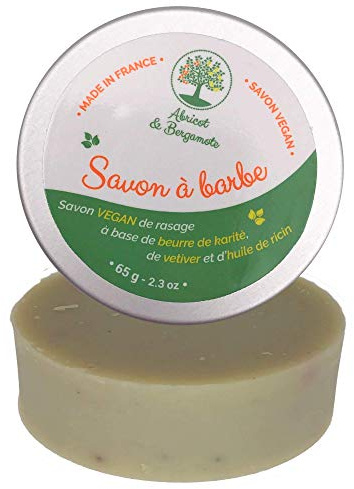 Savon à barbe - Biologique et fabriqué en France