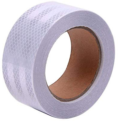 Ruban Réfléchissant, 5cm x 10m Bande Reflechissante Autocollante, Argent | Ruban Réflecteur Imperméable, Ruban Réfléchissant pour Voitures, Vélos, Camions