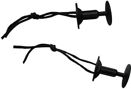 U/ D Premium Body Board Leash Plugs Befestigung mit Kordel für Surfboard, Bodyboard, Softboard und SUP Stand Up Paddle Board, 2 Stück