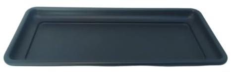 NG NICCOLAI FIORIERE E SOTTOVASI PLASTICA VARIE MISURE (SOTTOFIORIERA 80X36X6 cm, ANTRACITE)