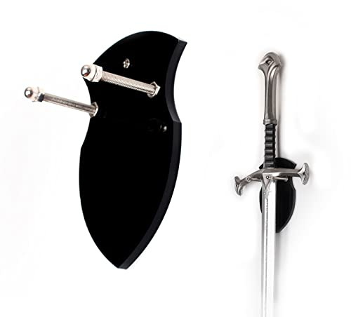 WANLIAN Katana Halterung Schwerthalter Wand Schwert Wandhalterung Acryl Mittelalterliche Ritter Schwerthalter Wand Schilde Katana Wandhalterung Schwertständer Katana Ständer Display Plakette