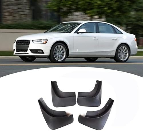 JWORRA 4 Stücke Auto Schmutzfänger für Audi A4 B7 B8 B9 2004-2022, Kotflügel Vorne Hinten Spritzschutz Staubdicht Spritzfest Schutz Mudguards,2009-2015