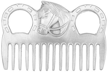Portable Livestock Horse Hair Comb, Metal Comb for Mane and Tail, and Easy to Use, Knot Free, Pocket Sized Design