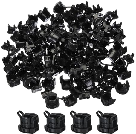 sourcing map 60pcs 4-5mm Strain Relief Cord Connector Cable Bushing Boot Sleeve for Electric Cable Cord Insulation Protection, 5N-4