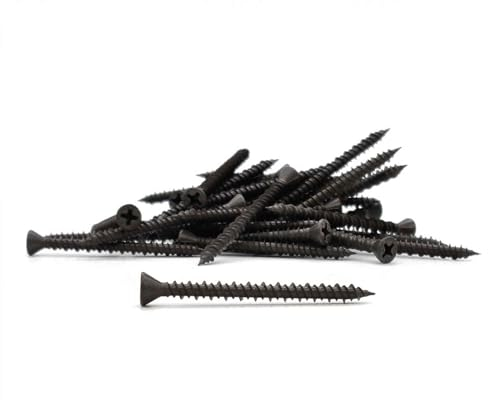 adunox Faserplattenschrauben 3,9 x 30mm - 1.000 Stück mit Hi-Lo-Gewinde, PH2, Gipsfaserplattenschraube phosphatiert