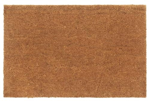 vidaXL Felpudo de Fibra de Coco Natural 65x100 cm