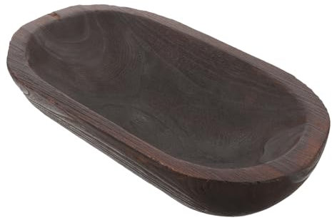 OUNONA Cuenco De Madera para Decorar Cuenco Decorativo De Madera para Encimera De Cocina Uso Centro De Mesa