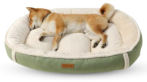 PETCUTE Hundebett Grosse Hunde,Orthopädisches Hundekorb Hundesofa mit rutschfeste Unterseite, Superweicher Hundebett Waschbar für Kleine und Mittelgroße Hunde und Katzen,Flauschig Katzenbett