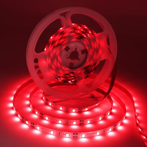 iNextStation Striscia LED rossa 10 m 24 V Striscia LED tagliabile SMD 2835