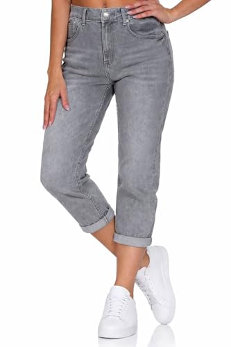 Hailys Damen High Waist Ankle Mom Jeans Mi44rell knöchellange Jeanshose