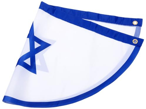 ibasenice Drapeau Israël pour Jardin Décoration Extérieure Drapeau National Israélien Léger et Réutilisable
