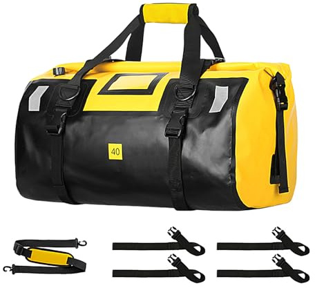 wasserdichte Motorradtasche, Motorrad-Trockentasche |40L Trockenrucksack Motorrad-Hecktasche | Satteltaschen, robuste, trockene Seesäcke, trockene Seesäcke zum Schwimmen, Camping, Reisen, Fitnessstud