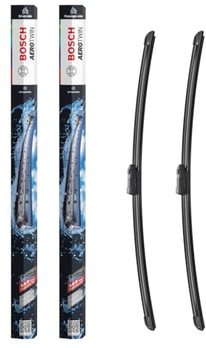 Bosch Aerotwin Aerotwin A821S – Torkarblad fram – Set med 2 ersättningsblad – Förmonterad adapter – 2 blad, 600 mm / 600 mm – Levereras i smal förpackning som sparar plats