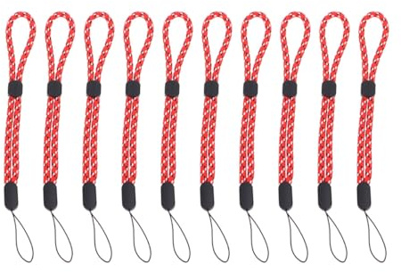 COHEALI 10 Pulseras Ajustables de Nylon para Cámara y Teléfono Móvil, Cuerda Antipérdida Resistente para Viajes al Aire Libre y Protección Fiable