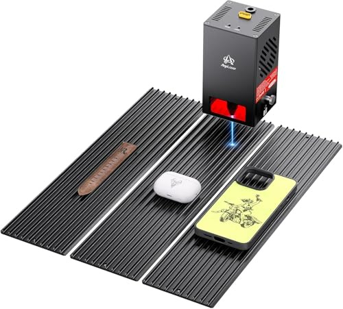 Tofelf Table laser en nid d'abeille 400 x 300 mm – Table de travail en nid d'abeille à assembler pour gravure/cutter laser, accessoires pour gravure laser en alliage d'aluminium, protection de table