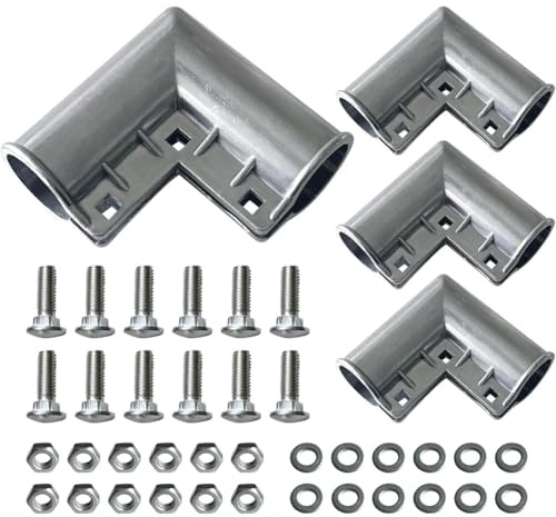 Xnuiasqe Chain Link Fence Gate Corner 1-3/8 X 1-3/8 Chain-Link Fence Parts Chain Link Fence Gate Parts