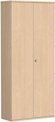 Geramöbel Flügeltürenschrank, 5 Dekor-Einlegeböden, abschließbar, 1000x425x2304, Buche/Buche