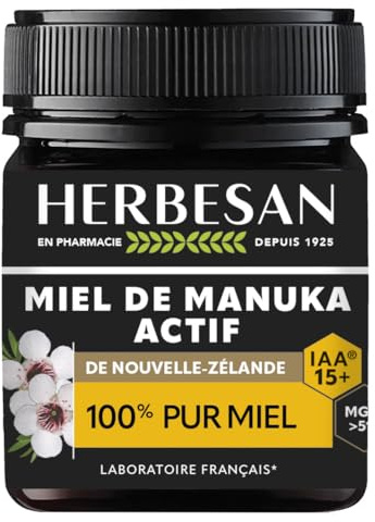 Miel de Manuka Actif - IAA15+ (MGO514+) - Origine Nouvelle-Zélande garantie