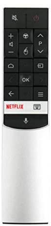 VINABTY Télécommande ARC602S JUR1 pour TCL Recherche vocale Netflix Android Smart 4K UHD LED TV LCD 49C2US 65C2US U55C7006 55C2US U65C7006 U49P6046 U55P6046