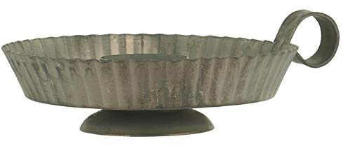 IB Laursen - Kerzenständer - Kerzenleuchter - für Stabkerzen (Ø:3,8cm) - Metall - Maße (BxHxL): 13 x 5 x 16,5 cm