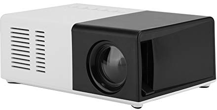 Mini proyector, proyector de Video portátil con Pantalla LCD 1080P de 2 Pulgadas, proyector de películas de Teatro al Aire Libre con lámpara LED de 30000 Horas de Vida útil,para TV,AV,USB,HDMI,TF(EU)