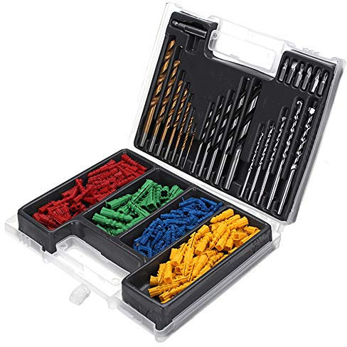 DIY & Tools/Hardware 300pcs 2-10mm HSS Twist Drill Bit Set Metric Wall Plugs Impact Wood Working Tool With Case