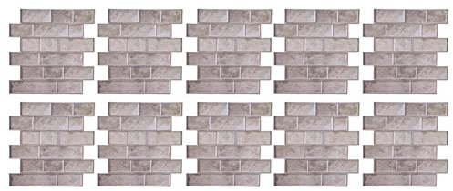 HERCHR 10 unids/Set 30x30cm baldosa para pelar y Pegar, Adhesivo Autoadhesivo para Pared, Papel Tapiz extraíble para Cocina, baño, salpicadero