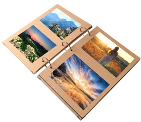 TOPBATHY álbum de recortes libro álbum de fotos hecho a mano álbum de bricolaje álbum de amistad albunes para fotos album de fotos hoja suelta Pastel de cumpleaños