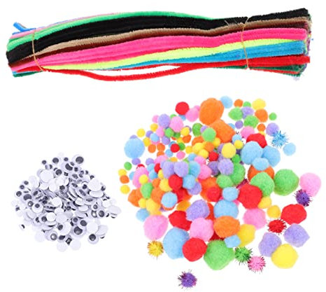 Vaguelly Gedrehte Plüschstäbe Diy Bastelzubehör Für Junge Mädchen Bunte Plüschstäbe Buntes Diy-accessoire Kindergarten Handwerk Materialien