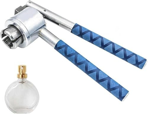 ATUMY Kronkorken verschlussgerät Parfümflaschen-Fläschchen-Bördelmaschine, 13/15/18/20 mm, Edelstahl-Fläschchenflaschenspray, manuelle Verschließwerkzeuge, Verschließer Kronenverkorker(18mm)