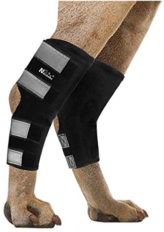 TOKANITY Sprunggelenkbandage für Hinterbeine, 2 Stück, Gelenkbandage für Verstauchungen, Hinterbeinstütze bei Arthritis, Stabilität nach Verletzungen, Hundehock (Knöchel) Unterstützung (M)