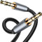 yootech Cable Jack 3,5mm Estéreo Nylon Trenzado, adaptador de entrada auxiliar de audio macho a macho para Teléfono móvil, auriculares, coche, estéreos domésticos, altavoz, Sistema Estéreo, Tableta