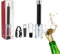 Juego de apertura para botellas de vino tinto, apertura de vino, juego de abridor de botellas con tapón de vacío y abrebotellas, juego de abrebotellas manual duradero y práctico para el hogar