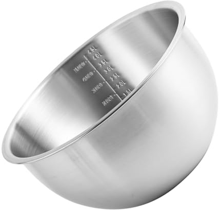 Alipis 1 Pezzo Bacinella Di Cottura in Acciaio Inox Miscelazione Tutto Preparare Ciotole Cucina Ciotola Con Coperchio Fatto Mescolare Portauovo Per La Casa Acciaio Inossidabile