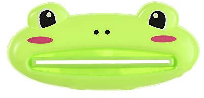 Zahnpasta-Presse, Tierzahnpasta-Tubenquetscher Zahnpasta-Rollhalter, Badezimmerzubehör (Frosch)