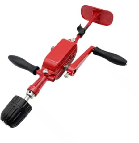 Elqubkan Taladro de Manivela de Bricolaje, Velocidad Ajustable, Herramienta Manual Cómoda para Profesionales.