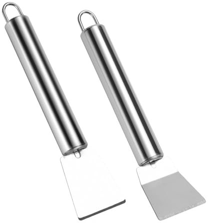 Pelle À Décongeler pour Congélateur, Spatule De Nettoyage Domestique en Acier Inoxydable, Racloir Résistant Anti-Rouille Ustensiles De Cuisine pour Gril Barbecue Réfrigérateur Camping Extérieur