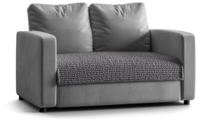 PAULATO - Copridivano Impermeabile Antiscivolo - Runner Salvadivano per Cani e Gatti - Lavabile in Lavatrice, Made in Italy - Antracite 63x120 cm 2 Posti